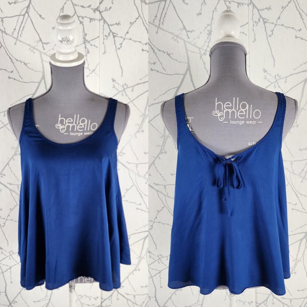 Country Road Blue 100% Modal Scoop Neck Tank